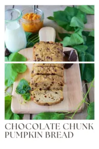 Try something new with this Pumpkin Chocolate Chunk Sourdough Bread! This delicious bread combines the flavors of pumpkin and rich chocolate chunks with the tangy taste of sourdough. Perfect for fall baking, this bread is great for breakfast, a snack, or even dessert. It’s an easy and flavorful recipe that’s sure to impress. #SourdoughBread #PumpkinRecipes #ChocolateChunk || cookingwithruthie.com