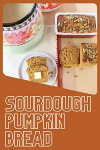 Moist, flavorful, and full of warm autumn spices, this sourdough pumpkin bread is perfect for breakfast, snacks, or gifting. Make your kitchen smell like fall in every bite! || cookingwithruthie.com #SourdoughBread #PumpkinBread #FallBaking #AutumnFlavors #BakingAtHome #ComfortFood #CozyRecipes #CookingWithRuthie