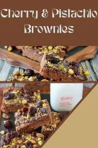 Rich, chewy brownies bursting with juicy cherries and crunchy pistachios &mdash; this Cherry-Pistachio Dark Chocolate treat is ideal for Christmas cookie trays, winter gatherings, or cozy dessert moments by the fire. 🍒🍫 | cookingwithruthie.com #holidaydesserts #chocolatebrownies #festivetreats #winterbaking #cherryrecipes #pistachio #pinterestfood #cookingwithruthie