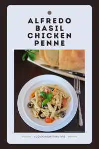 Creamy Alfredo, fresh basil, and juicy chicken—this penne is the pasta of dreams! 🍃🍗 #chickenalfredo #pastadinner #easyweeknightmeal #creamsauce #basilrecipes #homecooked #pastalovers #comfortdish || cookingwithruthie.com