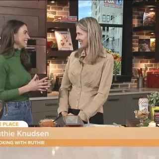 Pumpkin Pie Ice Cream on FOX13 by www.cookingwithruthie.com