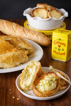Artichoke Mustard Baked Brie Recipe from www.cookingwithruthie.com