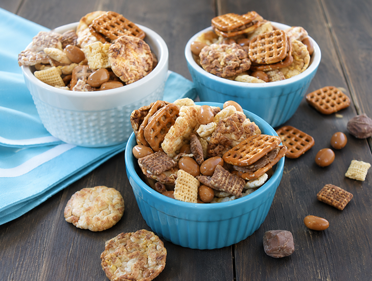 Salted Caramel Snack Mix Recipe from www.cookingwithruthie.com